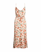 Alice + Olivia Womens Midi dress in Orange