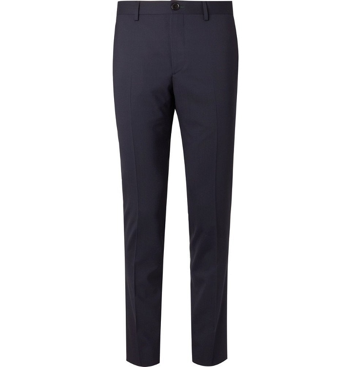 Photo: PS by Paul Smith - Midnight-Blue Slim-Fit Wool-Blend Suit Trousers - Men - Navy