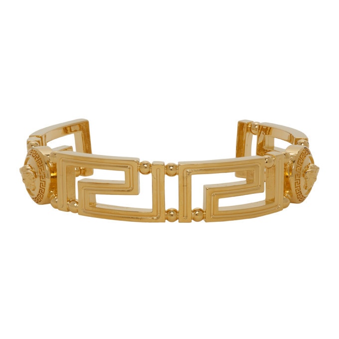 Photo: Versace Gold Greek Key Cuff Bracelet