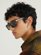 Jacques Marie Mage - Diamond Cross Ranch Square-Frame Acetate and Silver-Tone Sunglasses