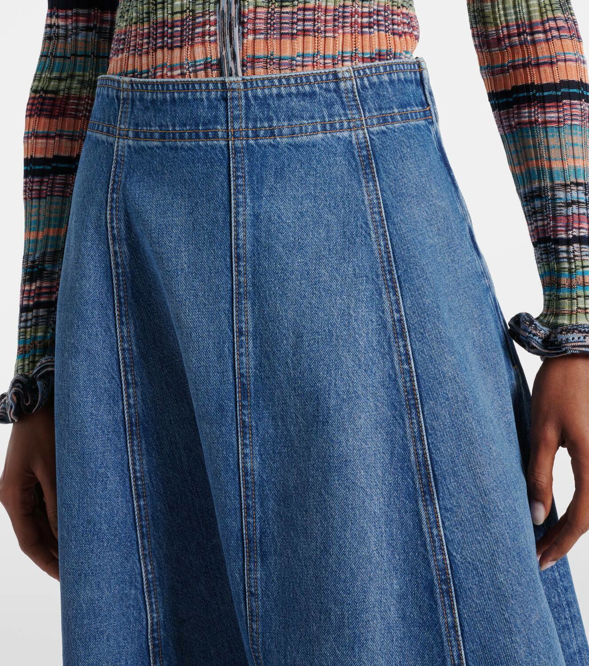 Ulla Johnson Uma denim midi skirt