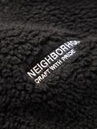 Neighborhood - Cave Shell-Trimmed Fleece Jacket - Black
