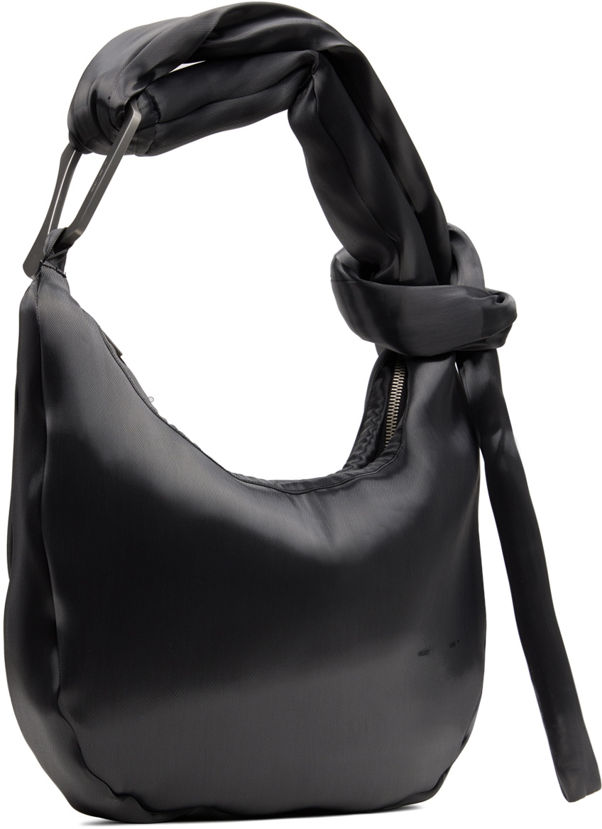 HELIOT EMIL Gunmetal Liquid Metal Attache Bag