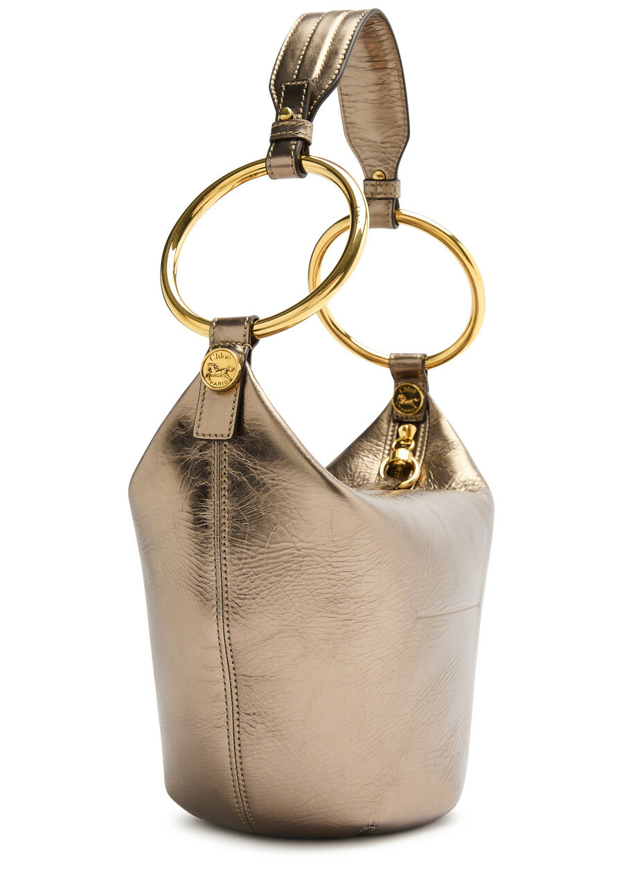 Chloe Bracelet Small Metallic Leather Shoulder bag - Metallic Silver - One Size