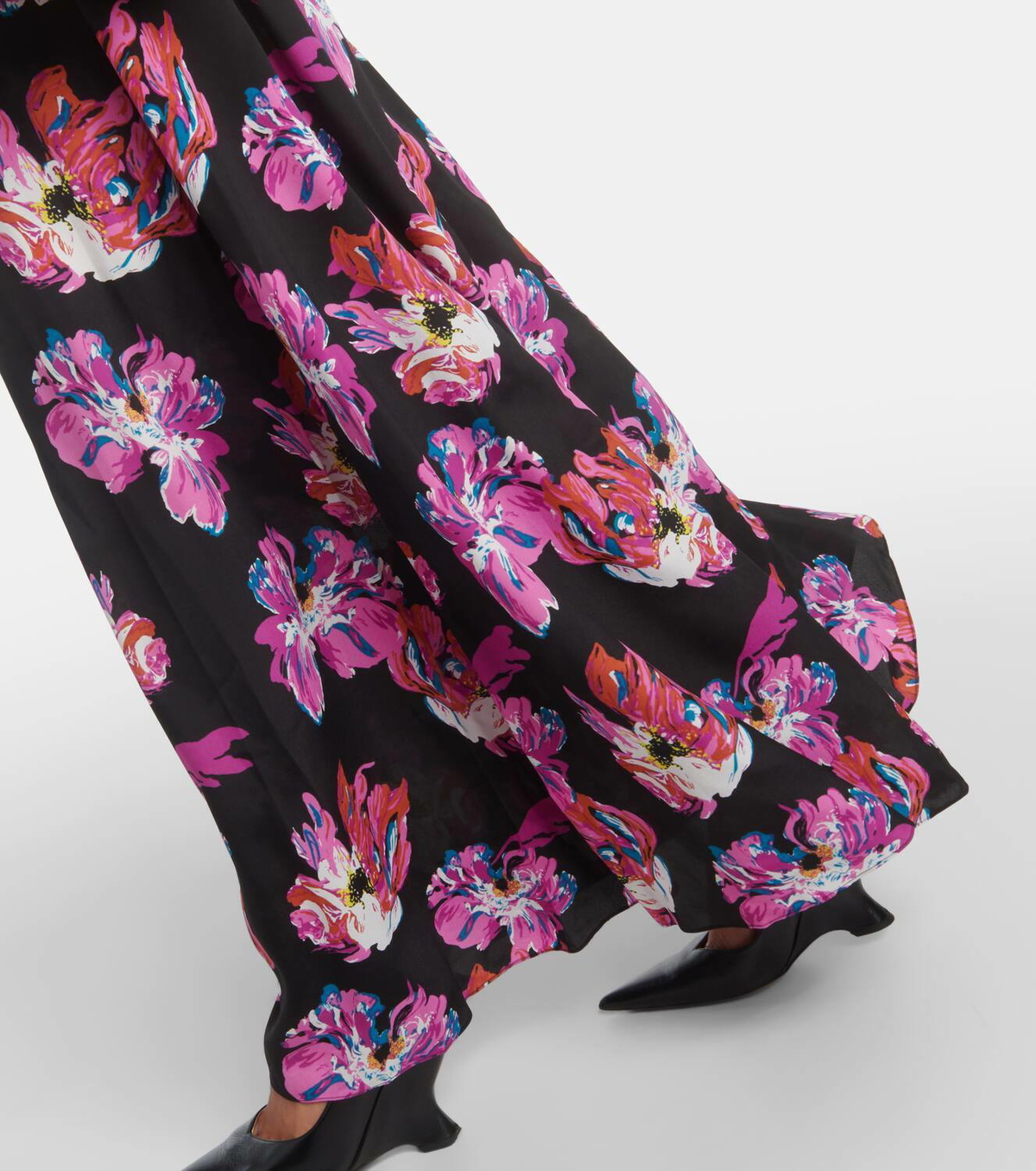 chinese dress ladies Abigail Silk Jersey Maxi Wrap Dress – Diane von Furstenberg main image 1