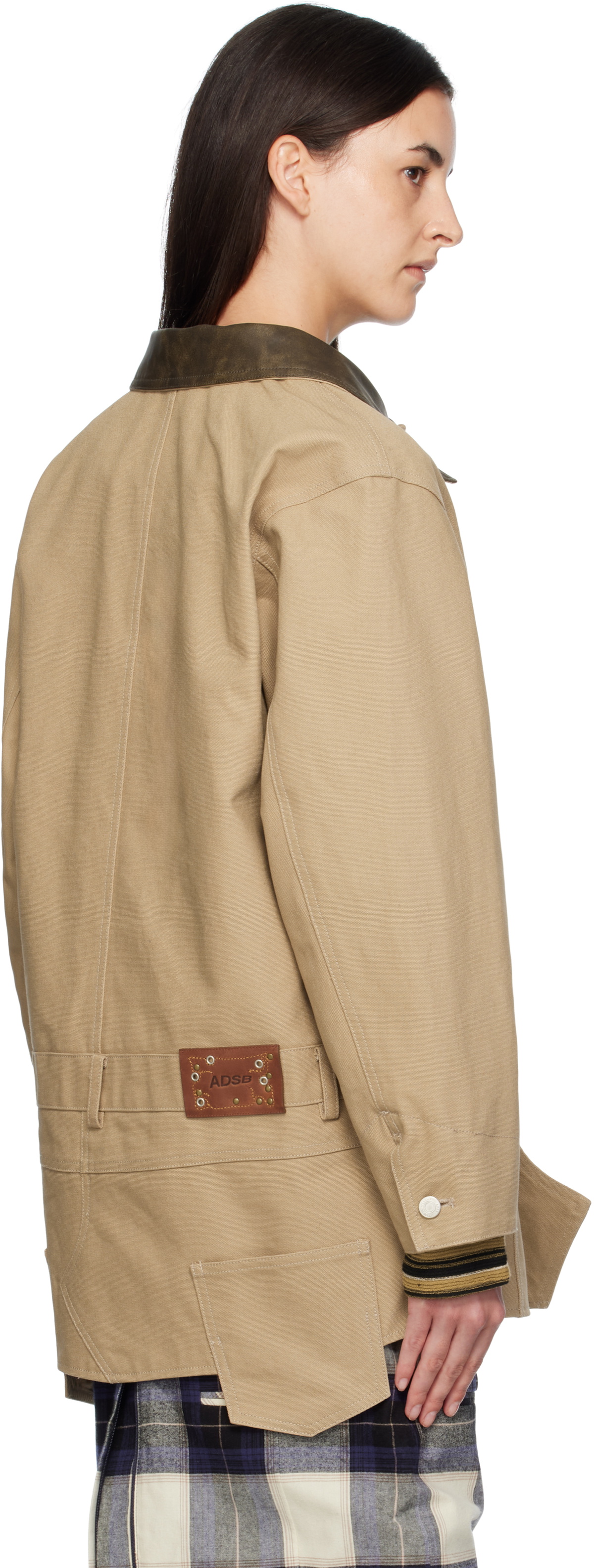 Andersson Bell Beige Carpenter Shorts Inserted Coat