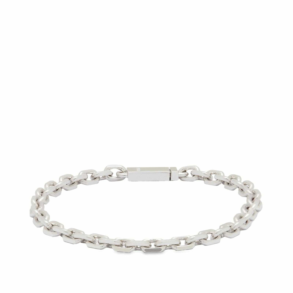 ブレスレット Edge Cut Chain Bracelet #5926 NUMBERING Men's Edge Cut Chain Bracelet in Silver Numbering