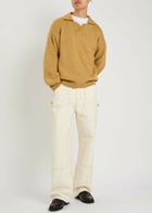 Cherry Los Angeles 5 Star Logo-intarsia Cotton Jumper Tan