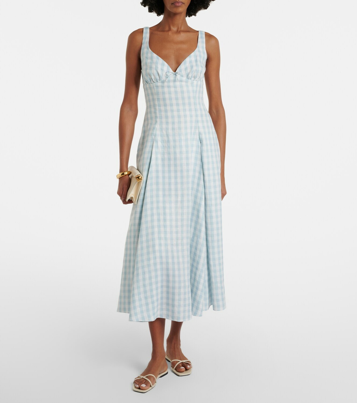 Faithfull Adalee gingham midi dress