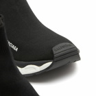 Balenciaga Men's 3XL Speed Runner Sneakers in Black/White