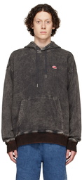 Diesel Black Cotton Hoodie