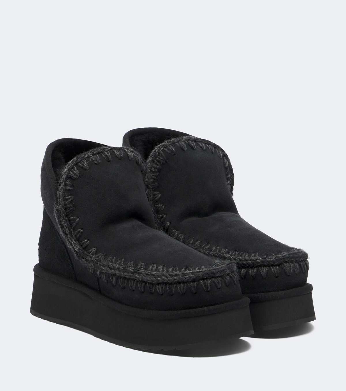 Mou Mini shearling-lined suede ankle boots