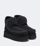 Mou Mini shearling-lined suede ankle boots