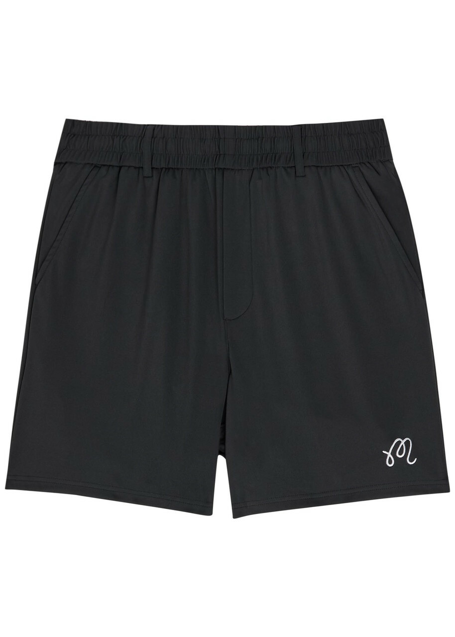 Malbon Scooter Logo-embroidered Coolcore Shorts Black