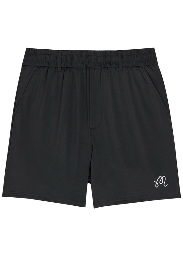 Photo: Malbon Scooter Logo-embroidered Coolcore Shorts Black