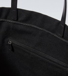The Row Tori leather-trimmed canvas tote bag