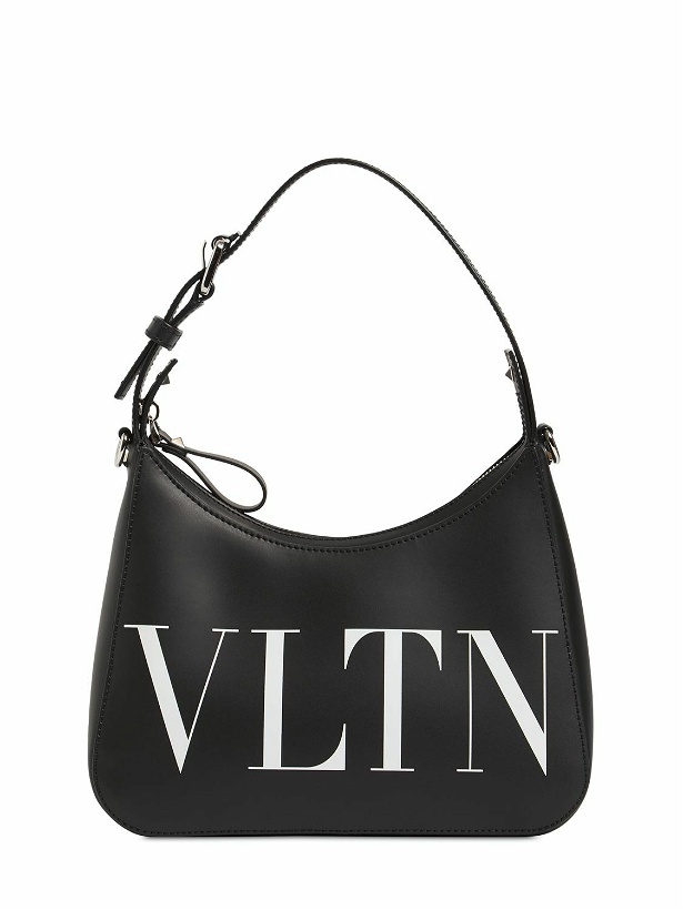 Photo: VALENTINO GARAVANI - Small Vltn Leather Hobo Bag