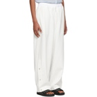 Issey Miyake Men Off-White Dense Jersey Lounge Pants