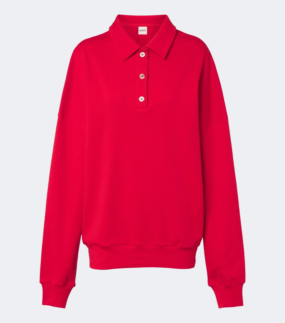 Norba Julia cotton jersey polo sweatshirt