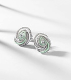 Kamyen Oceane Pear 18kt white gold earrings with diamonds