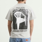 Pleasures Men's Exhibition T-Shirt in Silver