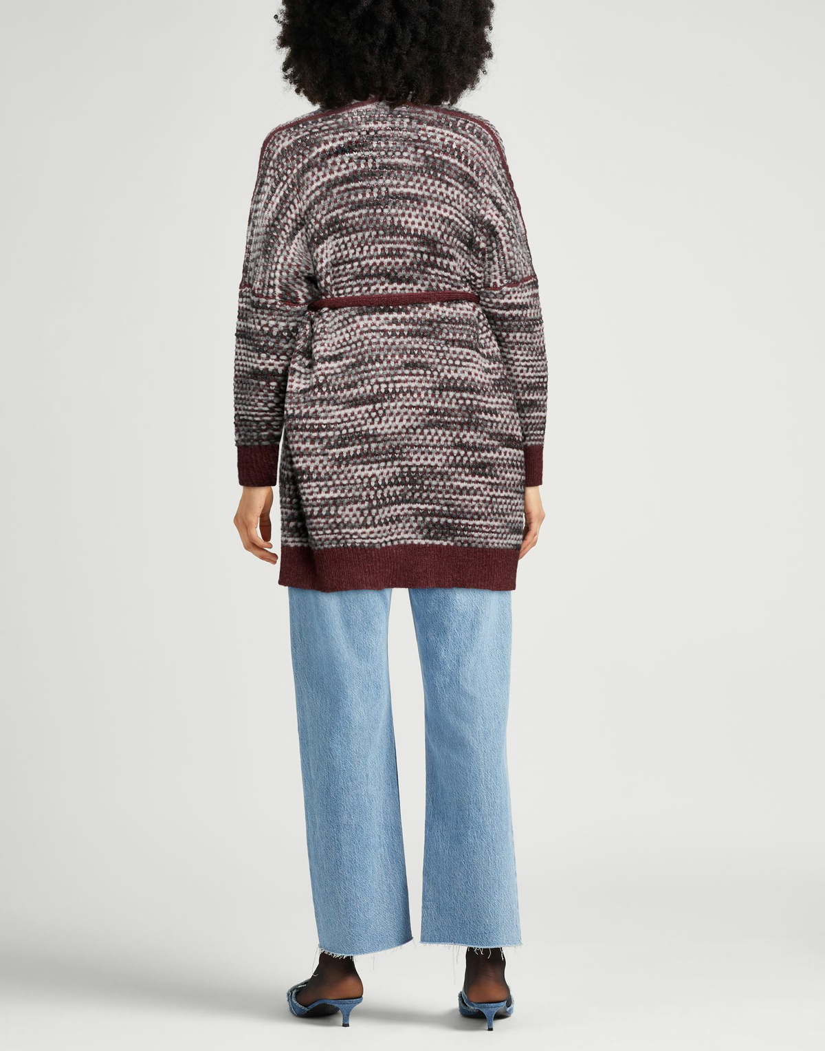 Manila Grace Womens Cardigan Brick