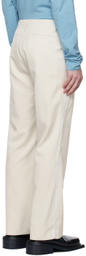 TheOpen Product SSENSE Exclusive Beige Side Taped Pants