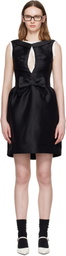 SHUSHU/TONG Black Long Cut-Out Sleeveless Minidress