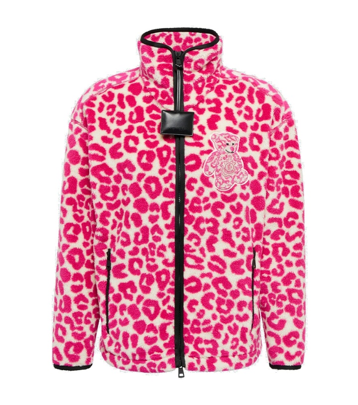 Photo: Moncler Genius - 1 Moncler JW Anderson leopard-printed zipped jacket