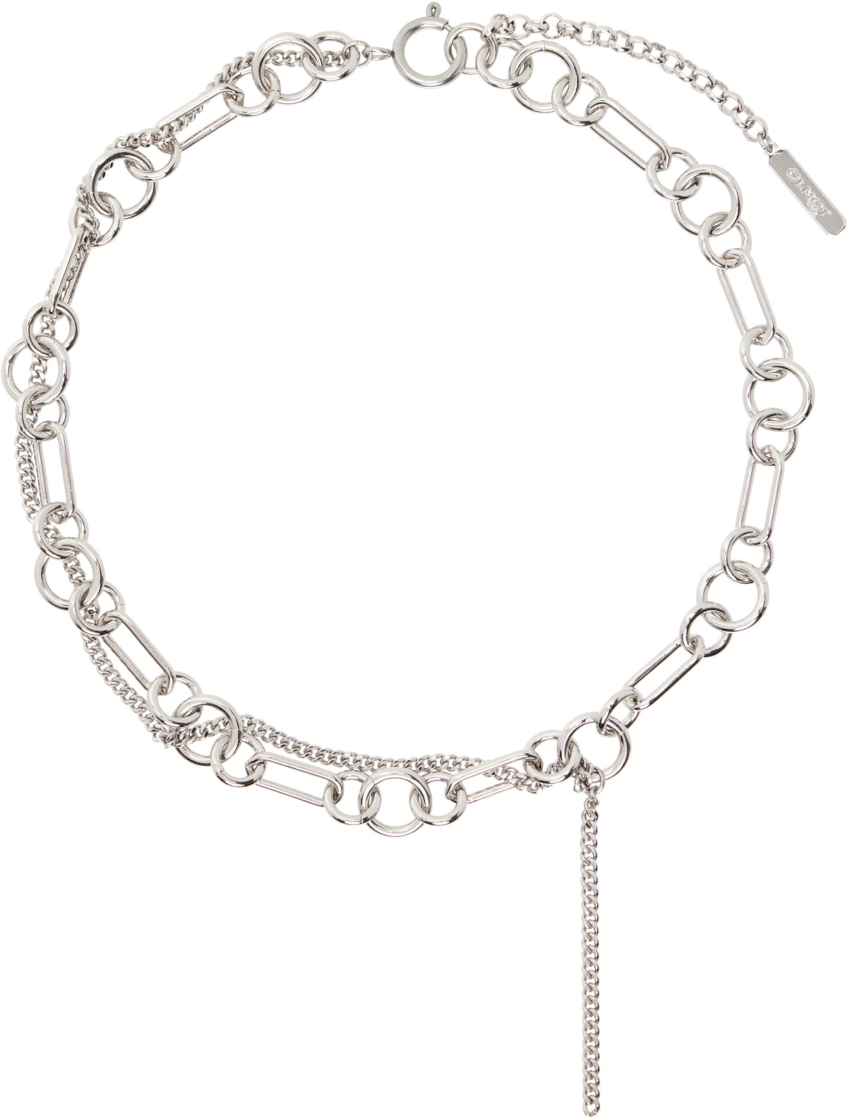 Justine Clenquet Silver Evie Necklace Justine Clenquet