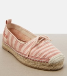 Chloé Isla striped canvas espadrilles