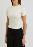 Mugler Piercing Cotton T-shirt White