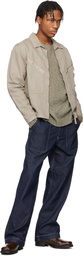 C.P. Company Blue 3/1 Denim Loose Jeans