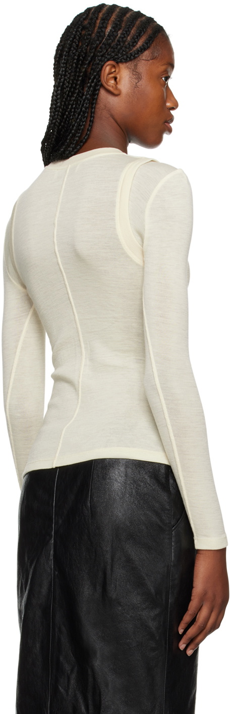 Maiden Name Off-White Eva Long Sleeve T-Shirt