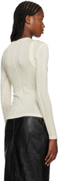 Maiden Name Off-White Eva Long Sleeve T-Shirt