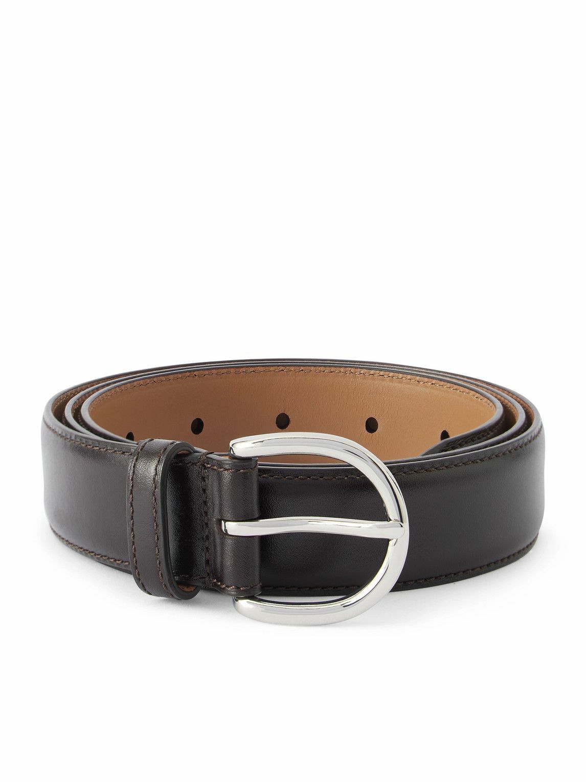 MORJAS - 3cm Leather Belt - Brown