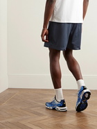 Nike - Solo Swoosh Straight-Leg Logo-Embroidered Mesh Shorts - Blue