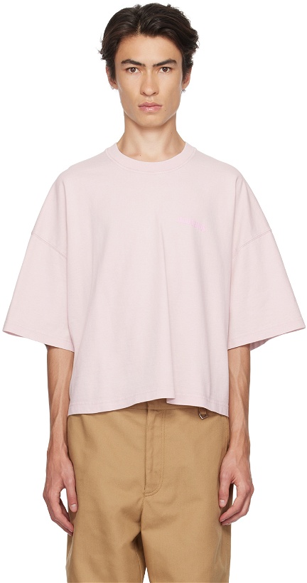 Photo: Jacquemus Pink Le Chouchou 'Le T-Shirt Corto' T-Shirt