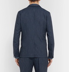 Officine Generale - Navy Slim-Fit Unstructured Pinstriped Woven Suit Jacket - Blue