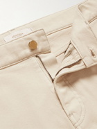 Agnona - Slim-Fit Stretch Cotton and Cashmere-Blend Denim Jeans - Neutrals