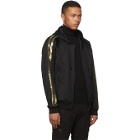 Dsquared2 Black and Gold Sequin Zip Hoodie