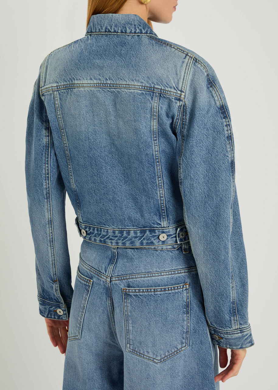 Jacquemus Le Ovalo De-nîmes Panelled Denim Jacket