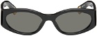 JACQUEMUS Black 'Les Lunettes Ovalo' Sunglasses