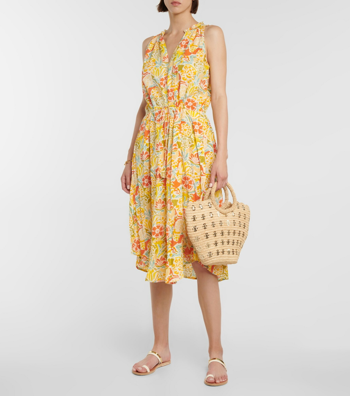 Velvet - Ramona printed midi dress