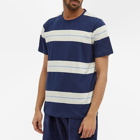 Oliver Spencer Men's Conduit Striped T-Shirt in Blue