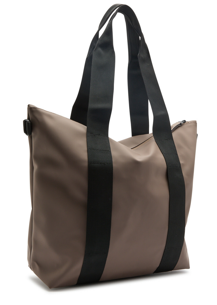Rains Mini Rubberised Tote - Chocolate - One Size
