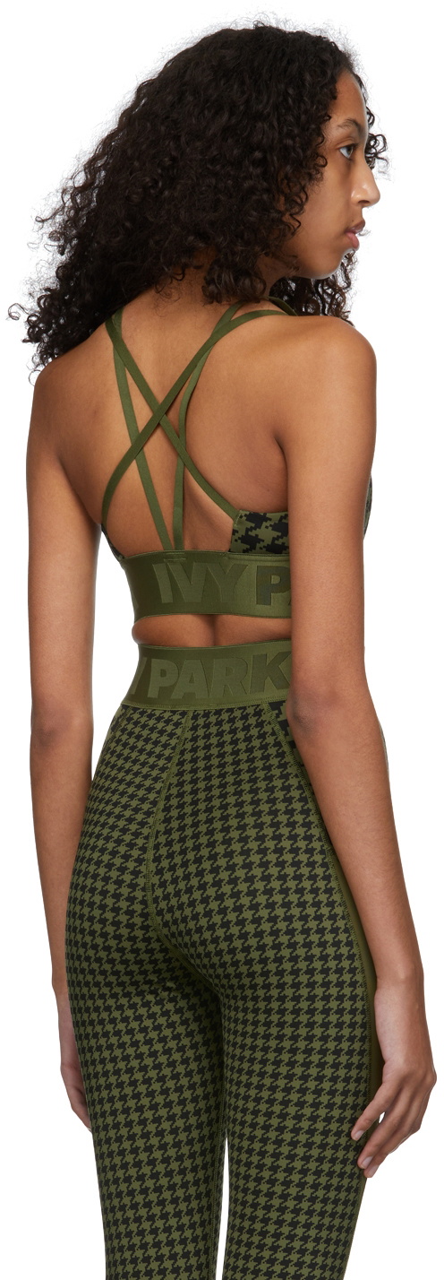 adidas x IVY PARK Green Monogram Sport Bra adidas x IVY PARK