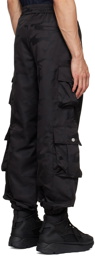 Feng Chen Wang Black Polyester Cargo Pants