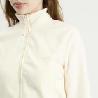 SKIMS Women's Fleece Lounge Shrunken Zip Up Jacket in Ecru