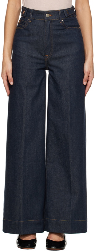 Photo: BOSS Indigo Wide-Leg Jeans